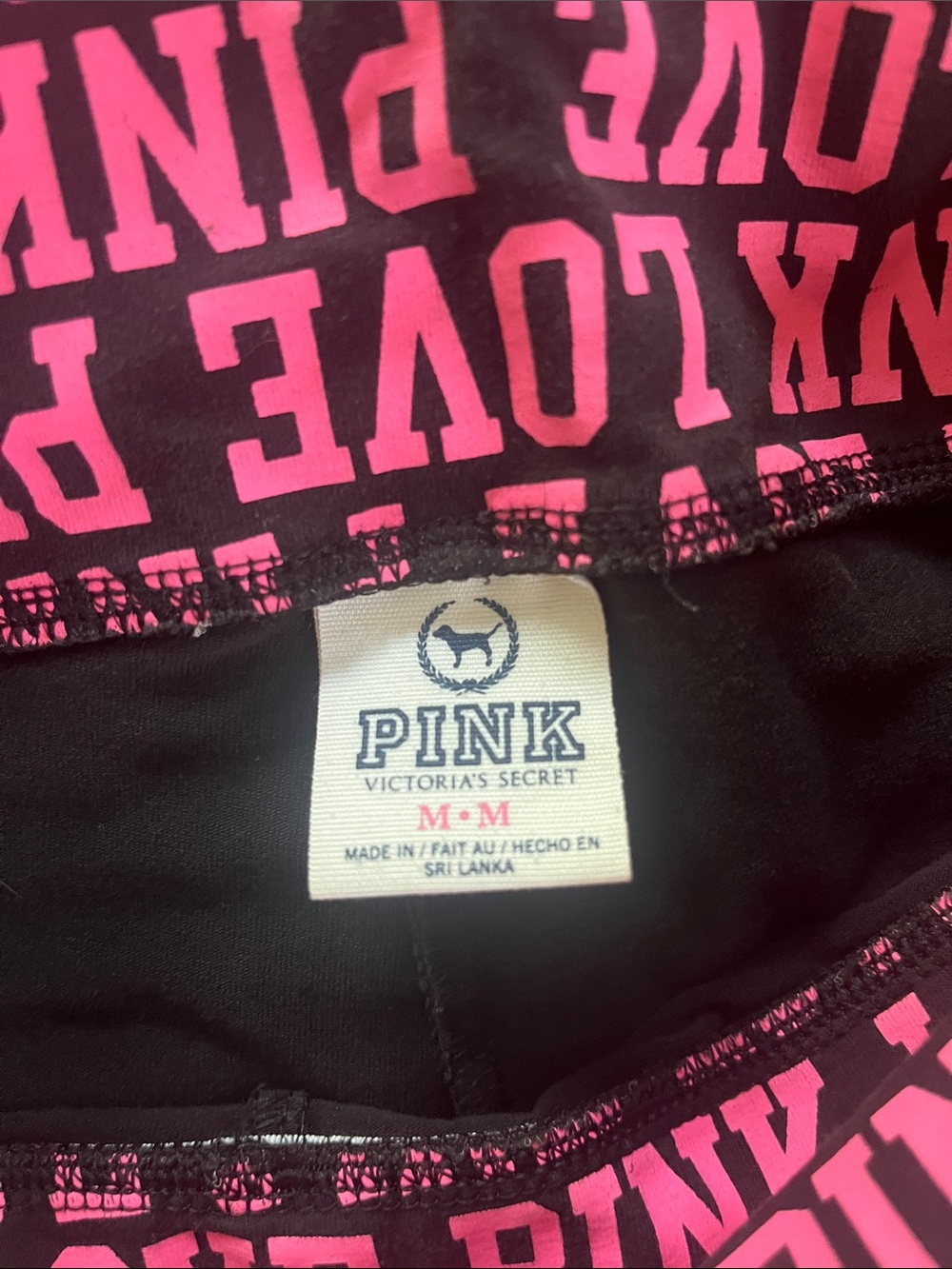 Y2K PINK Victoria Secret Bling YOGA SHORTIE SHORTS - Picture 3 of 5